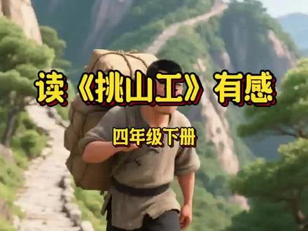 四下《挑山工》读后感 #《挑山工》读后感#小学语文#小学生