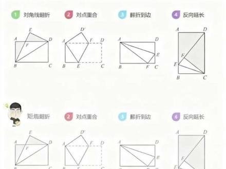 八下数学矩形四大折叠模型,更新待续