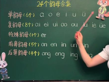 拼音:24个韵母小儿歌 #拼音 #韵母 #幼小衔接 #幼小衔接拼音 #学拼音 @DOU+小助手