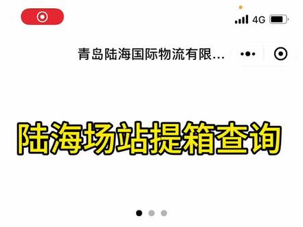 #上热门 #物流运输 #货运行业
陆海场站提箱查询