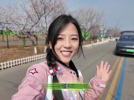 滹沱河艺术生态岛的桃花开啦~具体位置:进门之后沿右手边一直走到桥下就是打卡位置哦!#列车开往那春天 #滹沱河艺术生态岛盛大开放 #山桃花