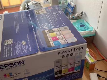 爱普生L3258彩色喷墨打印机开箱视频,打印机第一次安装教程#爱普生墨仓式打印机 #爱普生L3258 #打印机维修 #办公设备 #打印机