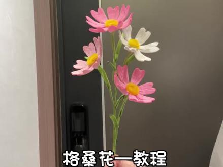 扭扭棒格桑花—教程 #扭扭棒格桑花 #扭扭棒格桑花教程 #扭扭棒手工教程 #扭扭棒的100种玩法 #扭扭棒粉色花束