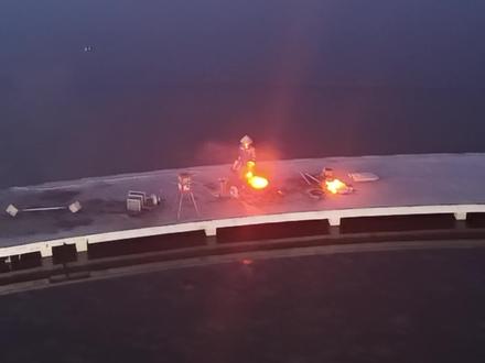 济南华山湖打铁花初一到初七每晚6点!#济南