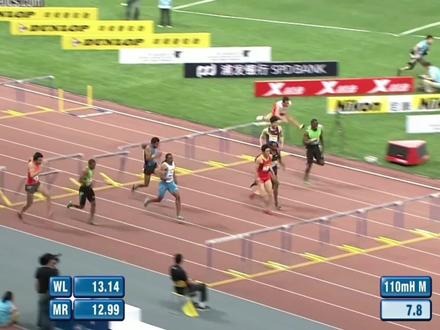 时隔一年的复仇!翔飞人强势终结大卫奥利弗20场连胜的战绩! #短跑 #刘翔