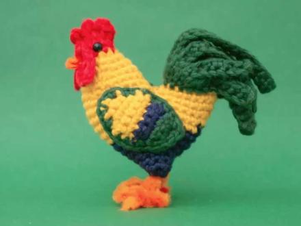 大公鸡教程下半部分(之前的可能误删啦,一直以为有呢)#钩针编织