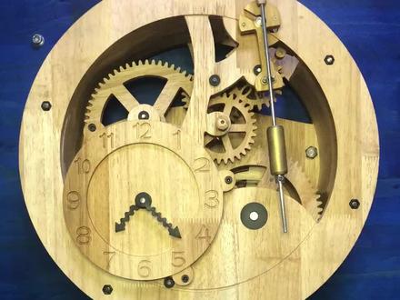 用木头做成的钟表#手工diy #手工 #制作过程 #动手能力 #手艺人
