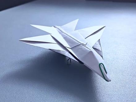 这款纸飞机太帅啦!六代仿真战斗机诺斯号 #纸飞机 #手工折纸