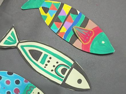 #创作灵感幼儿手工/自制手工小鱼书签/创意手工教程#手工diy #创意 #原创 #教程