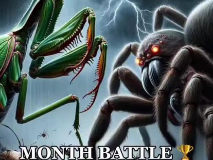 史诗月昆虫大战#神奇动物在抖音#视觉冲击#格斗#ai绘画