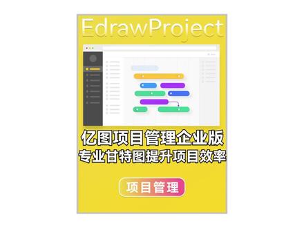 专业甘特图,助力企业项目管理效率提升!#亿图软件#亿图项目管理 #甘特图