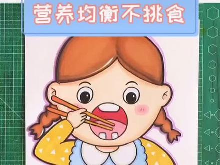 营养均衡,不挑食#绘画教程 #每日一画 #创意儿童画 #
