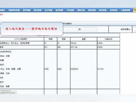 图书统计与报表——图书统计