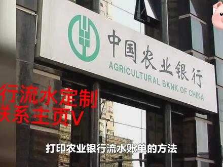 农业银行流水账单怎么打印,最专业的银行流水视频#农业银行流水怎么打印