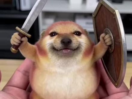 我的刀盾我给他带回来养了#我的刀盾#Al生成