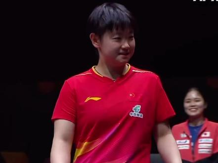 英文解说小莎鹰眼挑战🏓️#孙颖莎