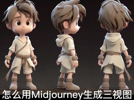 midjourney三视图功能还不会用?来看看你是不是少了这一步,以图生图关键词用法拆解介绍。#保姆级教程 #midjourney #剪映四周年 #人工智能 #水煮鲁班ai绘画