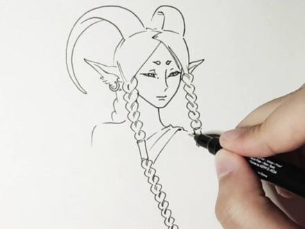 今日画白羊座#绘画过程 #手绘 #绘画 #原创#白羊座