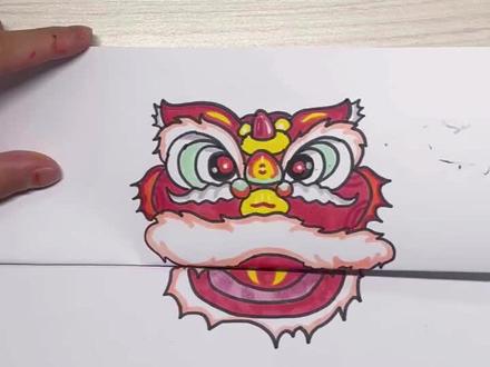 当初在深夜咬牙发誓要成为怎样的人,如今的你做到了几分?#创意美术 #雄狮少年 #创意美术 #每日一画 #折叠画