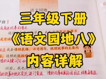 三下语文:《语文园地八》内容详解,学会转述是重点哦! #部编版语文 #创作者扶持计划 #小学语文 #三年级语文下册 #语文园地
