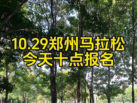 郑州马拉松今天十点开启报名 #郑州马拉松 #跑步治愈一切 #晨跑打卡