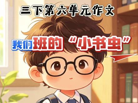 三下第六单元作文 我们班的“小书虫”#作文范文