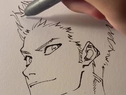 头发画法教程#零基础学画画 #绘画教程 #头发画法 #每日一画