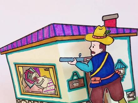 小红帽立体书教程(五)来啦~ #小红帽立体书