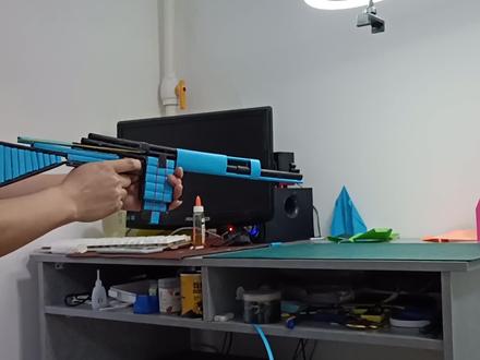 A4纸制作AK47玩具枪 有弹匣 超详细的制作教程#手工diy #手工折纸 #自制玩具 #纸枪 #纸弹枪