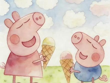30秒画小猪佩奇舔冰淇淋✨水彩动态绘画过程超治愈
#小猪佩奇绘画 #水彩手绘 #绘画过程分享 #少儿美术 #简笔画教程