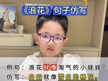 #真实生活分享计划 一年级下册语文《浪花》句子仿写#知识点总结#必考考点#一年级重点知识归纳