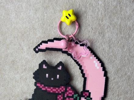 单面无孔教程来啦!!#拼豆 #拼豆教程 #拼豆图纸 #拼豆日常 #小熊芝芝