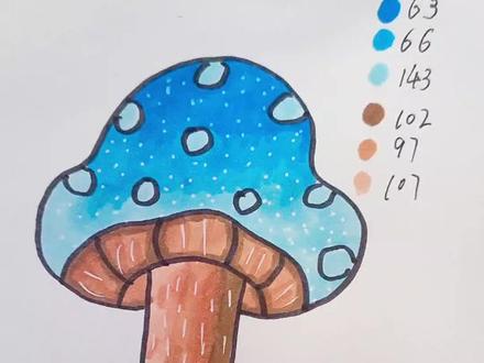 让我们一起来画蘑菇吧#简笔画 #跟着抖音学画画 #一学就会系列 @抖音小助手 @DOU+小助手 @抖音创作小助手