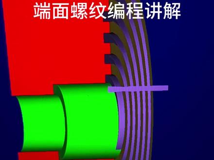 一分钟学会端面螺纹编程 记得点赞收藏。一分钟教会你端面螺纹编程。原理很简单和外圆螺纹一样只不过G32加工方向改变了#数控 #编程 #宏程序