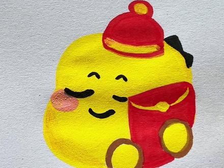 恭喜你学会了画奶龙限时表情包“贴贴”! #零基础学画画 #一学就会的简笔画 #奶龙表情包