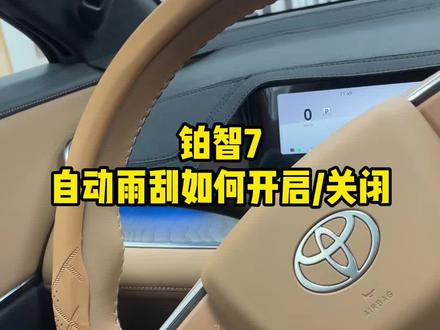 丰田铂智7的雨刮怎么开启,看完这个视频就知道了#用车技巧分享 #铂智7 #丰田铂智7 #丰田