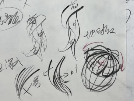 头发的万能独家秘籍#速写#美术