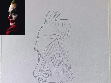 小丑 如果小丑哭了,你会觉得他是在逗你笑#手绘 #想画就画 #一学就会系列