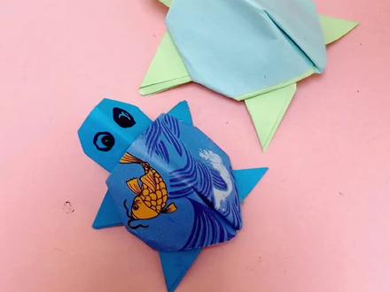 #创作灵感 #@DOU+小助手 #超级可爱的跳跳龟你会折吗?只需要一张正方形纸就能完成#折纸教程 #一学就会系列 #乌龟,