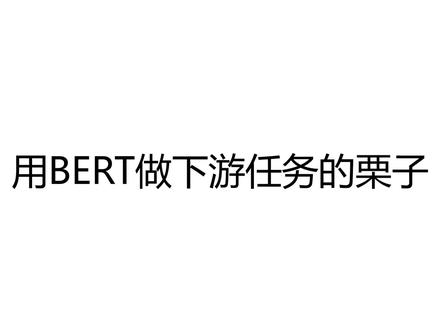 用BERT做下游任务的栗子 #Bert #自然语言处理 #人工智能 #nlp #大语言模型 #情感分析 #问答