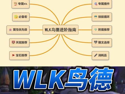 WLK鸟德进阶指南,专属WA、宏分享!#魔兽世界 #魔兽世界怀旧服 #巫妖王之怒 #wlk #德鲁伊