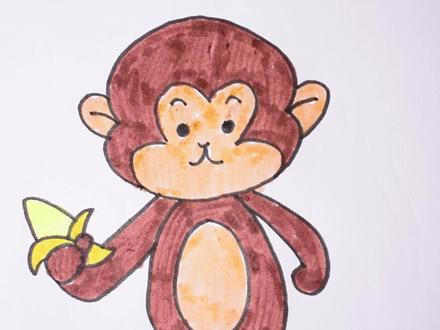 美猴王简笔画,你也画一画#一学就会的简笔画