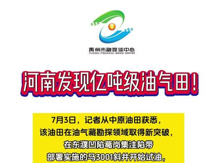 河南发现亿吨级油气田!