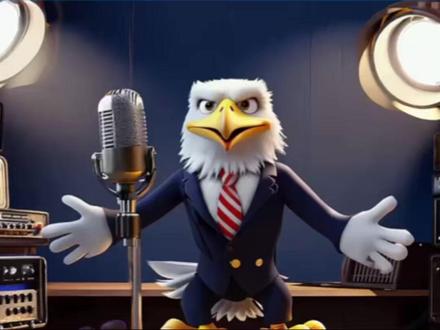 新华社制作的一段动画视频如今在网上火了。视频的主角是美国国鸟白头鹰,它用带感的说唱,反驳了美媒炮制的“中国冲击2.0”论的荒谬,又好玩又有梗,又有理又有力。(来源:新华社)