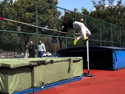 背越式跳高速成 步点篇 #背越式跳高 #跳高