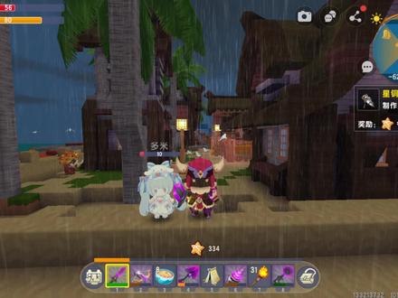 迷你世界:萌新变大神69,半仙多米准备钓鱼比赛,居然没有鱼竿? #迷你世界 #刘半仙解说