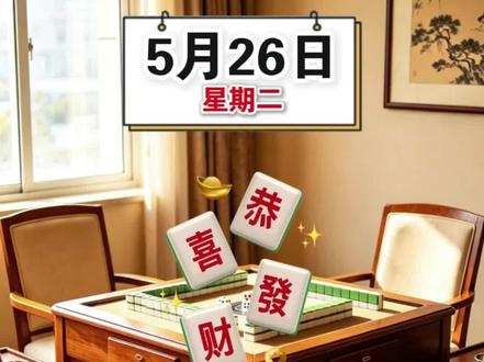 5月26日麻将攻略来了#麻将好运 #麻将文化交流 #麻将指南 #麻将三十六计