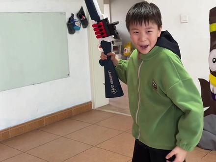 双管喷子来了 开学前的疯狂#玩具 #男孩玩具#玩具枪#男孩子的快乐 #模型玩具