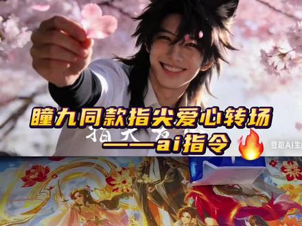 #即梦Ai#指尖爱心转场