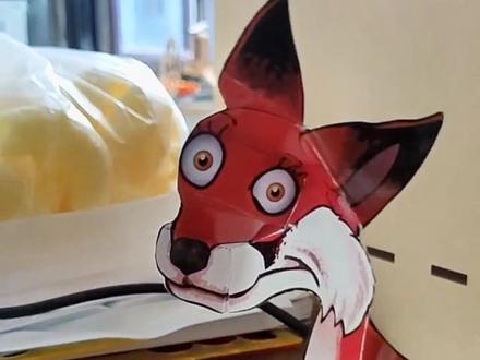 3D立体小狐狸在哪它都盯着你#手工DIY #错觉折纸 #一起做手工 #抖出新知